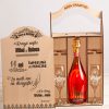 Set aniversare cutie șampanie sau vin "Ani de Fericire"