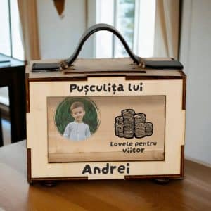Pușculiță personalizată - copil - Lovele pentru viitor