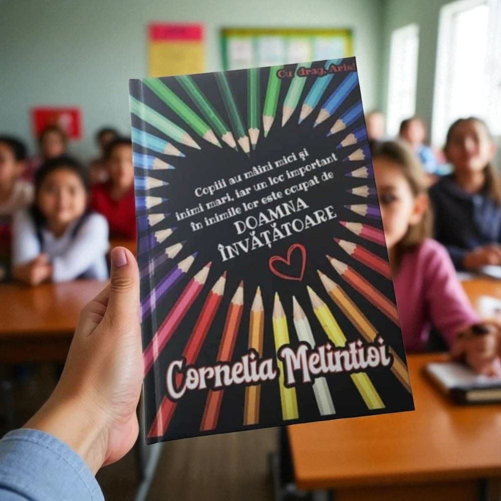 agenda peronalizata invatatoare -creioane colorate-Arta Traditiei