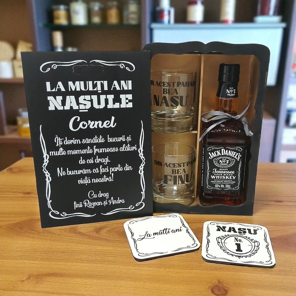 set whiskey aniversare nas ganduri bune-Arta Traditiei