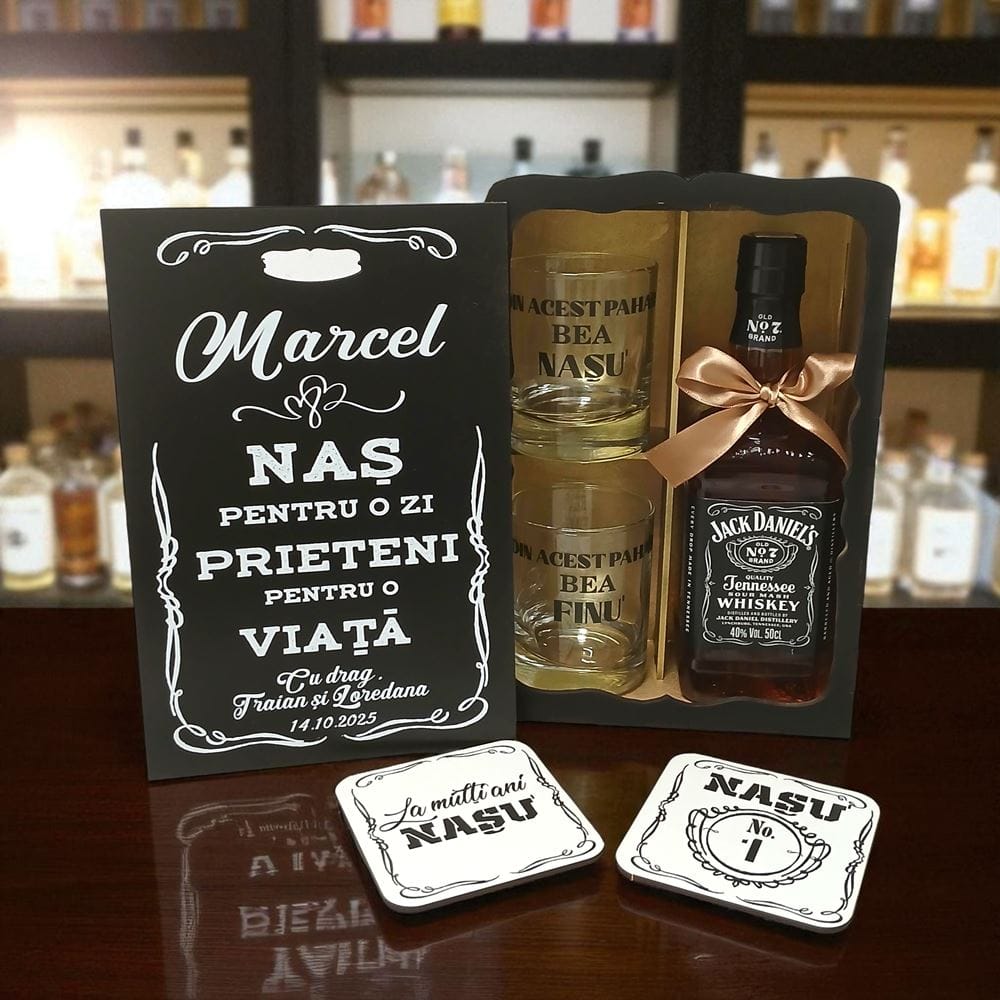 set whiskey aniversare nas - prieten pentru o viata-Arta Traditiei