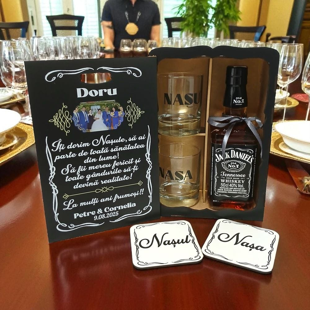 set whiskey aniversare nas - toate gandurile sa devina realitate-Arta Traditiei