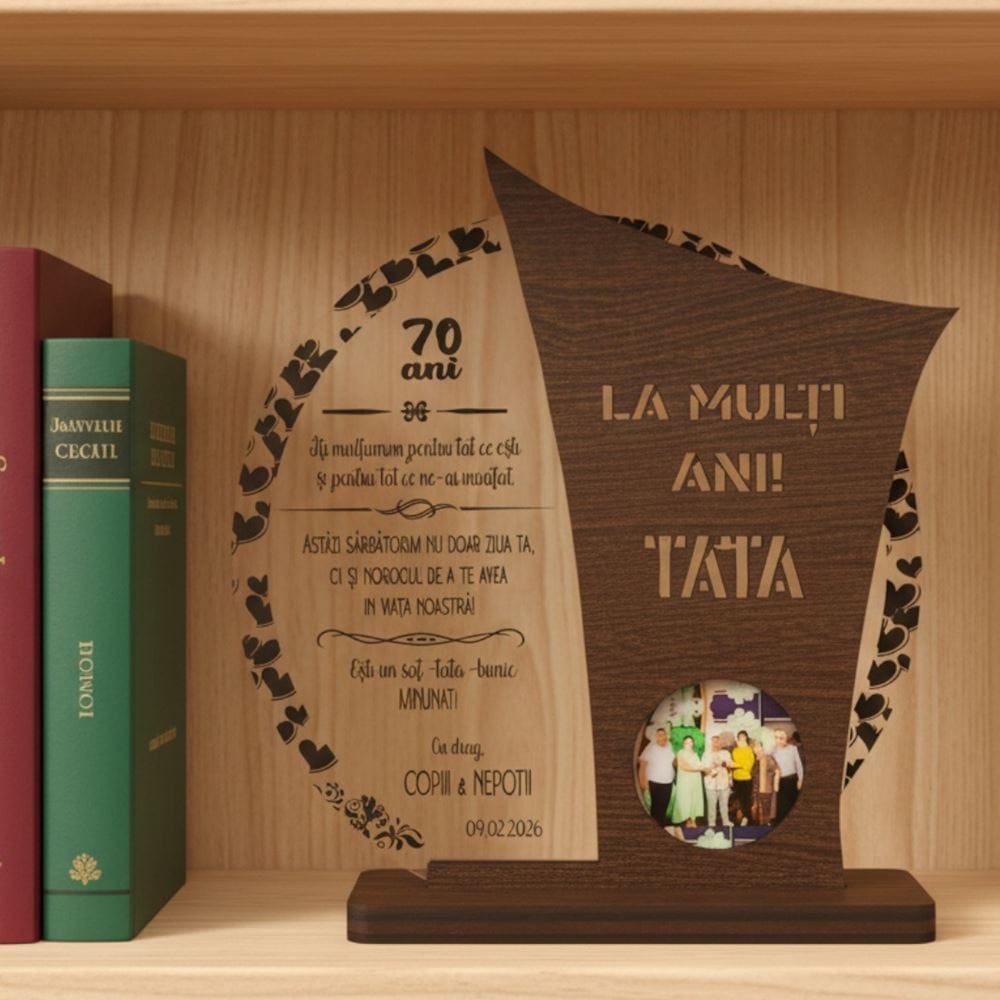 Trofeu cupa colturi - aniversare tata - 70 ani-Arta Traditiei