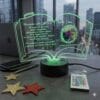 Trofeu led carte - cadou pensionare-in semn de apreciere